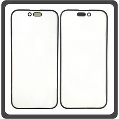 HQ OEM Συμβατό Με Apple iPhone 14 Pro Max (A2894, A2651, A2893) Premium Aftermarket Front Glass For Refurbished Μπροστινό Τζαμάκι Για Ανακατασκευή Black Μαύρο (Premium A+​)