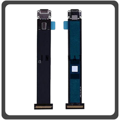 HQ OEM Συμβατό Με Apple iPad Pro 12.9 (2015) (A1584, A1652, iPad6,7, iPad6,8) Charging Dock Connector Lightning Flex Καλωδιοταινία Κονέκτορας Φόρτισης Black Μαύρο (Premium A+​)