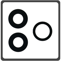 HQ OEM Συμβατό Με Apple  iPhone 11 Pro (A2215, A2160) iPhone 11 Pro Max (A2218, A2161) Rear Back Camera Glass Lens Πίσω Τζαμάκι Κάμερας Black Μαύρο (Premium A+​)