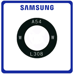 Γνήσια Original Samsung Galaxy A54 (SM-A546V, SM-A546U) Rear Back Camera Glass Lens Wide Πίσω Τζαμάκι Κάμερας Black Μαύρο GH64-09047A (Service Pack By Samsung)