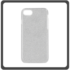 Θήκη Πλάτης - Back Cover, Silicone Σιλικόνη Silver Ασημί Glitter 3in1 For iPhone 7/8/SE 2020/SE 2022