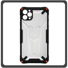 Θήκη Πλάτης - Back Cover, Silicone Σιλικόνη Hybrid TPU Black Μαύρο For iPhone 12 Pro