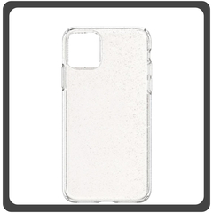Θήκη Πλάτης - Back Cover, Silicone Σιλικόνη TPU Glitter Silver Ασημί For iPhone 12 Pro Max