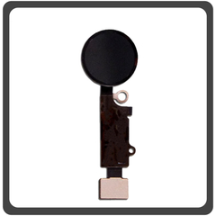 Γνήσια Original Apple iPhone 7, iPhone7 (A1660, A1778), iPhone 7+, iPhone 7 Plus (A1661, A1784) Home Button Κεντρικό Κουμπί + Flex Cable Jet Black Μαύρο​ Pulled
