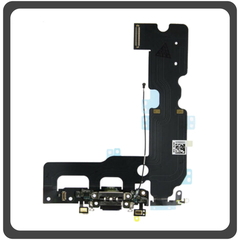 Γνήσια Original Apple iPhone 8+, iPhone 8 Plus (A1864, A1897), Swap Charging Dock Connector Lightning Flex Καλωδιοταινία Κονέκτορας Φόρτισης + Microphone Μικρόφωνο Space Gray Μαύρο