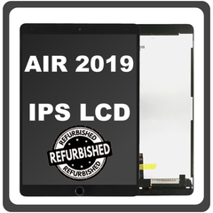 iPad Air (2019) (A2153, A2123, A2154) IPS LCD Display Aseembly Screen Οθόνη + Touch Digitizer Unit Μηχανισμός Aφής + Home Button Κεντρικό Κουμπί Space Gray Μαύρο (Ref By Apple)