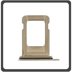 HQ OEM Συμβατό Για Apple iPhone 11 Pro Max (A2218, A2161, A2220, iPhone12.5) Sim Tray Υποδοχέας Βάση Θήκη Κάρτας SIM Gold Χρυσό (Grade AAA+++)
