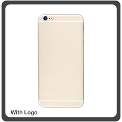OEM HQ Iphone 6 Plus (A1522, A1524) Καπάκι Μπαταρίας Battery Cover + Πλαϊνά Πλήκτρα Side Keys + Θήκη Κάρτας Sim Holder Gold (Grade AAA+++)