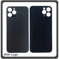 HQ OEM Συμβατό Για Apple iPhone 12 Pro, iPhone 12Pro (A2407, A2341, A2406) Premium Aftermarket Rear Back Battery Cover with Camera Big Hole Πίσω Κάλυμμα Πλάτη Καπάκι Μπαταρίας Graphite Μαύρο (Premium A+​)