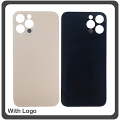 HQ OEM Συμβατό Για Apple iPhone 12 Pro (A2407, A2341, A2406) Aftermarket Rear Back Battery Cover with Camera Big Hole Πίσω Κάλυμμα Πλάτη Καπάκι Μπαταρίας Gold Χρυσό (Premium A+)
