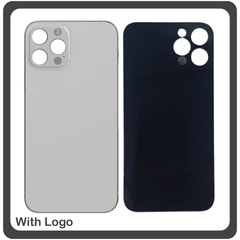 HQ OEM Συμβατό Για Apple iPhone 12 Pro (A2407, A2341, A2406) Aftermarket Rear Back Battery Cover with Camera Big Hole Πίσω Κάλυμμα Πλάτη Καπάκι Μπαταρίας Silver Ασημί (Premium A+)