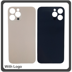 HQ OEM Συμβατό Για Apple iPhone 12 Pro Max, iPhone 12Pro Max (A2411, A2342, A2410, A2412, iPhone13,4) Premium Aftermarket Rear Back Battery Cover with Camera Big Hole Πίσω Κάλυμμα Πλάτη Καπάκι Μπαταρίας Gold Χρυσό (Premium A+​)