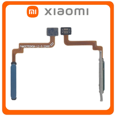 Γνήσια Original Xiaomi Redmi 10 (21061119AG, 21061119DG), Fingerprint Flex Sensor Αισθητήρας Δακτυλικού Αποτυπώματος Sea Blue Μπλε (Service Pack By Xiaomi)