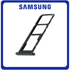 Γνήσια Original Samsung Galaxy A14 4G, (SM-A145F, SM-A145F/DSN) Sim Tray Slot + MicroSD Tray Υποδοχέας Βάση Θήκη Κάρτας SIM​ Black Μαύρο GH81-23521A (Service Pack By Samsung)