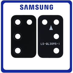Γνήσια Original Samsung Galaxy A02S (SM-A025F, SM-A025F/DS,) Rear Back Camera Glass Lens Πίσω Τζαμάκι Κάμερας Black Μαύρο GH81-20124A (Service Pack By Samsung)