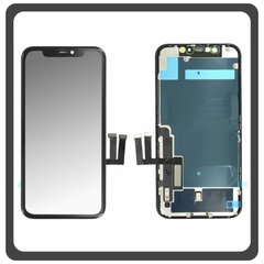 HQ OEM Συμβατό Με Apple Iphone 11, iPhone11 (A2221, A2111, A2223) GX InCell LCD Display Screen Assembly Οθόνη + Touch Screen DIgitizer Μηχανισμός Αφής Black Μαύρο (Premium A+)
