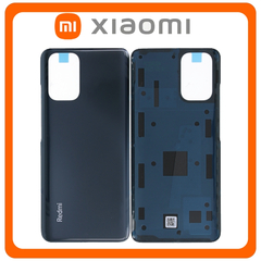 HQ OEM Συμβατό Με Xiaomi Redmi Note 10 4G (M2101K7AI, M2101K7AG), Redmi Note 10S (M2101K7BG, M2101K7BI), Rear Back Battery Cover Πίσω Κάλυμμα Καπάκι Πλάτη Μπαταρίας Onyx Gray Μαύρο (Premium A+​)