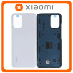 HQ OEM Συμβατό Με Xiaomi Redmi Note 10 4G (M2101K7AI, M2101K7AG), Redmi Note 10S (M2101K7BG, M2101K7BI), Rear Back Battery Cover Πίσω Κάλυμμα Καπάκι Πλάτη Μπαταρίας Pebble White Άσπρο (Premium A+​)