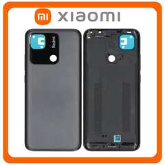 HQ OEM Συμβατό Με Xiaomi Redmi 10A (220233L2C, 220233L2G) Rear Back Battery Cover Πίσω Καπάκι Πλάτη Μπαταρίας Charcoal Black Μαύρο (Premium A+​)
