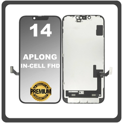 HQ OEM Συμβατό Με Apple iPhone 14, iPhone14 (A2882, A2649) APLONG InCell FHD LCD Display Screen Assembly Οθόνη + Touch Screen Digitizer Μηχανισμός Αφής Black Μαύρο (Premium A+) (Lifetime Warranty Για Συνεργατες B2B​)