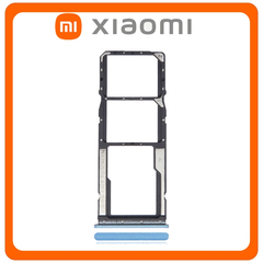 Γνήσια Original Xiaomi Redmi 10, Xiaomi Redmi10 (21061119AG, 21061119DG, 21061119AL) SIM Card Tray + Micro SD Tray Slot Υποδοχέας Βάση Θήκη Κάρτας SIM Blue Μπλε (Service Pack By Xiaomi)