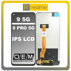 HQ OEM Συμβατό Με Realme 9 5G (RMX3474), Realme 9 Pro 5G (RMX3471, RMX3472) IPS LCD Display Screen Assembly Οθόνη + Touch Screen Digitizer Μηχανισμός Αφή Black Μαύρο (Premium A+)