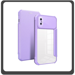 Θήκη Book, Δερματίνη Magnetic Leather Lavender Purple Μωβ For iPhone XS Max