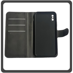 Θήκη Book, Leather Flap Wallet Case Δερματίνη Black Μαύρο For iPhone XS Max