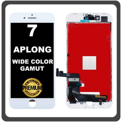 HQ OEM Συμβατό Με Apple iPhone 7, iPhone7 (A1660, A1778) APLONG Wide Color Gamut LCD Display Screen Assembly Οθόνη + Touch Screen Digitizer Μηχανισμός Αφής White Άσπρο (Premium A+) (Lifetime Warranty Για Συνεργάτες B2B​)