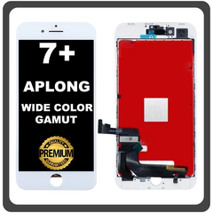 HQ OEM Συμβατό Με Apple iPhone 7+, iPhone7 Plus (A1661, A1784) APLONG Wide Color Gamut LCD Display Screen Assembly Οθόνη + Touch Screen Digitizer Μηχανισμός Αφής White Άσπρο (Premium A+) (Lifetime Warranty Για Συνεργάτες B2B​)
