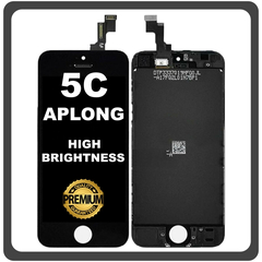 HQ OEM Συμβατό Με Apple iPhone 5c (A1456, A1507) APLONG High Brightness LCD Display Screen Assembly Οθόνη + Touch Screen Digitizer Μηχανισμός Αφής Black Μαύρο (Premium A+) (Lifetime Warranty Για Συνεργάτες B2B​)