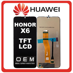 HQ OEM Συμβατό Με Huawei Honor X6 4G (VNE-LX1, VNE-LX2) TFT LCD Display Screen Assembly Οθόνη + Touch Screen Digitizer Μηχανισμός Αφής Black Μαύρο (Premium A+​)