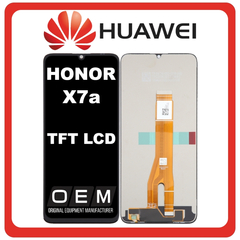 HQ OEM Συμβατό Με Honor X7a 4G (RKY-LX1, RKY-LX2) TFT LCD Display Screen Assembly Οθόνη + Touch Screen Digitizer Μηχανισμός Αφής Black Μαύρο (Premium A+)