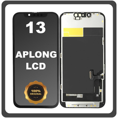 Γνήσια Original Apple iPhone 13, iPhone13 (A2633, A2482) APLONG LCD Display Screen Assembly Οθόνη + Touch Screen Digitizer Μηχανισμός Αφής Black Μαύρο (Premium A+) (Lifetime Warranty Για Συνεργατες B2B​)