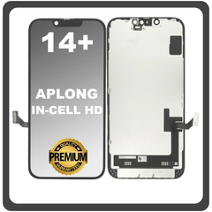 HQ OEM Συμβατό Με Apple iPhone 14+, iPhone 14 Plus (A2886, A2632) APLONG InCell HD LCD Display Screen Assembly Οθόνη + Touch Screen Digitizer Μηχανισμός Αφής Black Μαύρο (Premium A+) (Lifetime Warranty Για Συνεργατες B2B​)