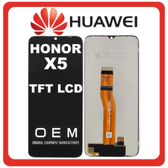 HQ OEM Huawei Honor X5 4G (VNA-LX2) TFT LCD Display Screen Assembly Οθόνη + Touch Screen Digitizer Μηχανισμός Αφής Midnight Black Μαύρο (Premium A+​)