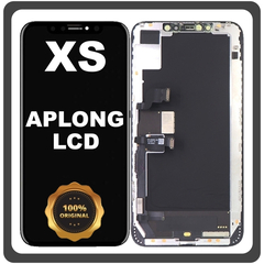 Γνήσια Original For Apple iPhone XS, iPhoneXS (A2097, A1920) APLONG LCD Display Screen Assembly Οθόνη + Touch Screen Digitizer Μηχανισμός Αφής Space Gray Μαύρο (Lifetime Warranty Για Συνεργατες B2B​)