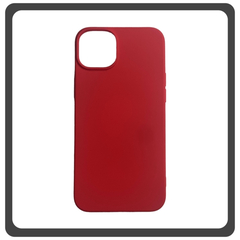 Θήκη Πλάτης - Back Cover, Silicone Σιλικόνη High Quality Liquid TPU Soft Protective Case Red Κόκκινο For iPhone 14