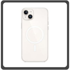 Θήκη Πλάτης - Back Cover, Silicone Σιλικόνη Fine Hole TPU Magnetic Case Transparent Διάφανο For iPhone 14 Plus