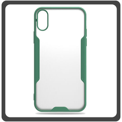 Θήκη Πλάτης - Back Cover, Silicone Σιλικόνη TPU-Rimmed Acrylic Protective Case Green Πράσινο For iPhone XR
