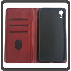 Θήκη Book, Leather Print Wallet Case Δερματίνη Red Κόκκινη For iPhone XR