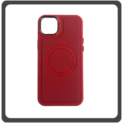 Θήκη Πλάτης - Back Cover, Silicone Σιλικόνη Liquid Magnetic Skin Protection Case Red Κόκκινο For iPhone 14