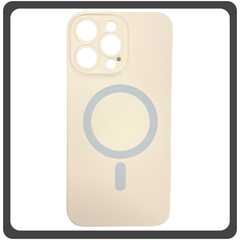 Θήκη Πλάτης - Back Cover, Silicone Σιλικόνη Liquid Silicone Magnetic Protection Case White Άσπρο For iPhone 14 Pro Max