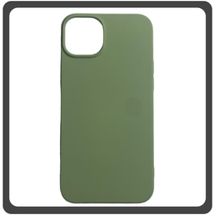 Θήκη Πλάτης - Back Cover, Silicone Σιλικόνη High Quality Liquid TPU Soft Protective Case Green Πράσινο For iPhone 14 Plus