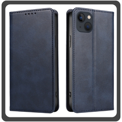 Θήκη Book, Leather Δερματίνη Print Wallet Case Blue Μπλε For iPhone 14 Plus