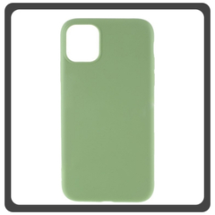 Θήκη Πλάτης - Back Cover, Silicone Σιλικόνη High Quality Liquid TPU Soft Protective Case 2.0mm Matcha Green Πράσινο For iPhone 14 Pro