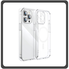 Θήκη Πλάτης - Back Cover, Silicone Σιλικόνη Fine Hole TPU Magnetic Case Transparent Διάφανο For iPhone 13 Pro