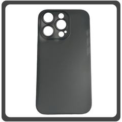 Θήκη Πλάτης - Back Cover, Silicone Σιλικόνη Ultra Thin Feather Case Black Μαύρο For iPhone 13 Pro Max
