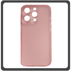 Θήκη Πλάτης - Back Cover, Silicone Σιλικόνη Ultra Thin Feather Case Pink Ροζ For iPhone 13 Pro Max