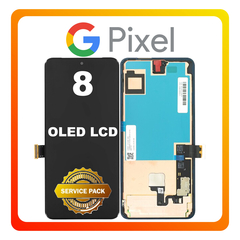 ​Γνήσια Original Google Pixel 8 Pro (GC3VE, G1MNW) ​LTPO OLED LCD Display Screen Assembly Οθόνη + Touch Screen Digitizer Μηχανισμός Αφής Black Μαύρο G949-00688-01 (Service Pack By Google)